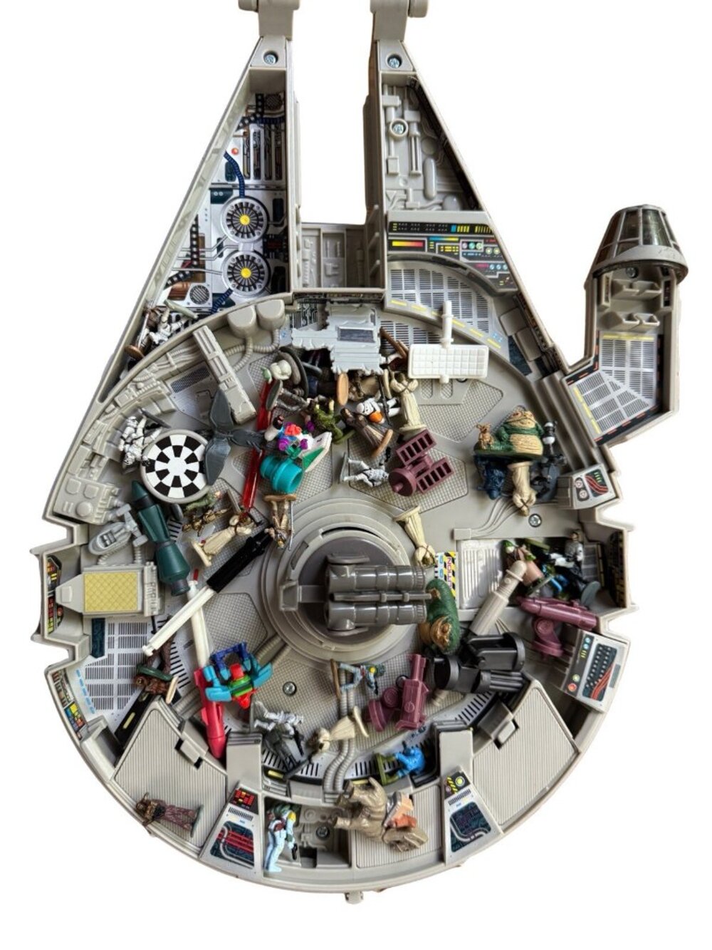 Vintage Star Wars Micro Machines Death Star Millennium Falcon Double Takes Plate - Picture 3 of 15